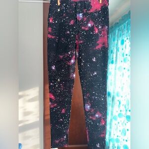 Blackheart Cosmic Kids Leggings - Black and Red